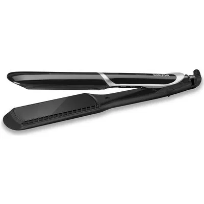 BaByliss ST397E Sleek Control Wide Glätteisen mit Ionen-Technologie Extra lange und breite Platten mit Turmalin-Keramik-Beschichtung und Kammaufsatz (ST397E)