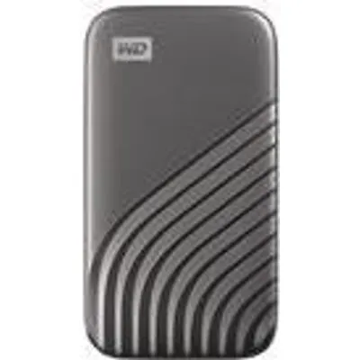 WD My Passport SSD WDBAGF0020BGY - SSD - verschlüsselt - 2TB - extern (tragbar) - USB 3,2 Gen 2 (USB-C Steckverbinder) - 256-Bit-AES - Space-grau (WDBAGF0020BGY-WESN)