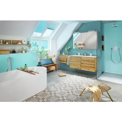 Soehnle Style Sense Bamboo Magic Elektronische Personenwaage Quadratisch Bambus (63880)