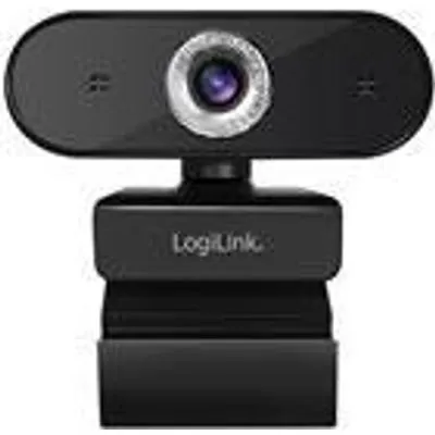 LogiLink Pro full HD USB webcam with microphone - Web-Kamera - Farbe - 3 MP - 1920 x 1080 - 1080p - Audio - USB 2.0 - MJPEG (UA0371)