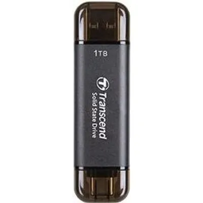 Transcend SSD 512GB ESD310C Portable USB 10Gbps Type-C/A - Solid State Disk Schwarz (TS512GESD310C)