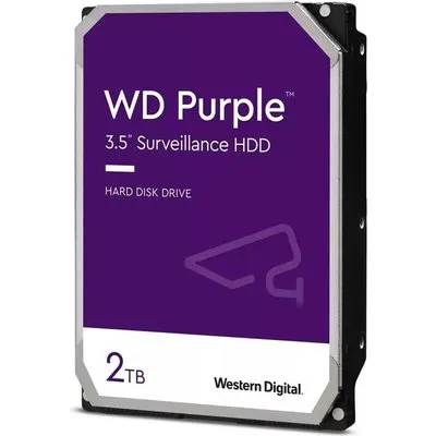 WD Purple Surveillance WD23PURZ - Festplatte - 2TB - intern - 3.5 (8,9 cm) - SATA 6Gb/s - Puffer: 64MB (WD23PURZ)
