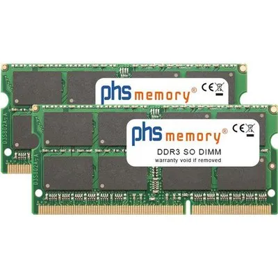 PHS-memory 16GB (2x8GB) Kit RAM Speicher DDR3 SO DIMM 1600MHz PC3L-12800S 204 Pin DIMM 1,35 Volt (SP382470)