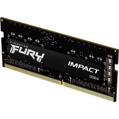 Kingston FURY Impact - DDR4 - Modul - 8 GB - SO DIMM 260-PIN - 3200 MHz / PC4-25600 - CL20 - 1.2 V - ungepuffert - non-ECC - Schwarz (KF432S20IB/8)