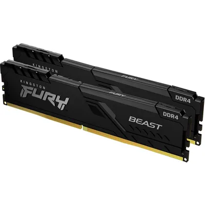 KINGSTON VRAM 32G 3200MH DDR4DIMM Kit2 FURYBeast Blck (KF432C16BB1K2/32)