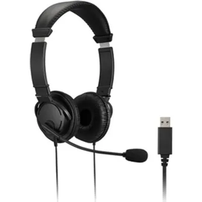 Kensington USB Hi-Fi Headphones - Kopfhörer mit Mikrofon - On-Ear - kabelgebunden - USB (K33065WW)