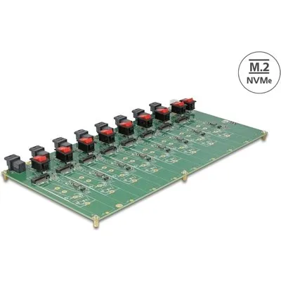 Delock M.2 Testboard für 8 x NVMe Key M SSD mit SFF-8643 Anschluss (61073)
