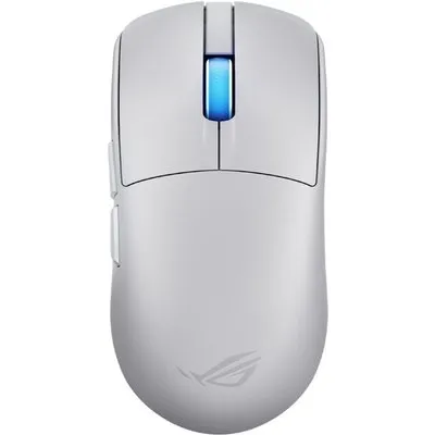 ASUS ROG Harpe II Ace - Maus - Für Rechtshänder - optisch - 6 Tasten - kabellos, kabelgebunden - USB 2.0, 2.4 GHz, Bluetooth 5.1 - kabelloser Empfänger (USB) (90MP0490-BMUA10)