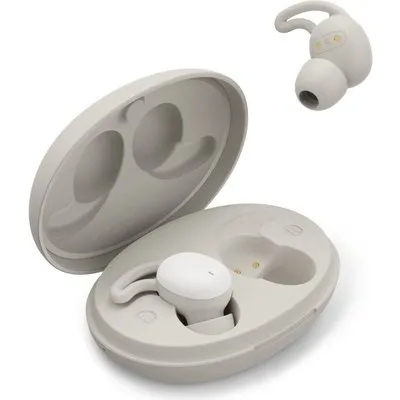 Hama Bluetooth®-Kopfhörer Spirit Calm, TWS, In-Ear, Schlafkopfhörer, Weiß/Grau (00184181)