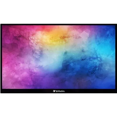 Verbatim PMT-15, LED-Monitor 39.5 cm (15.6 Zoll), schwarz, FullHD, IPS, USB-C, HDR (32403)