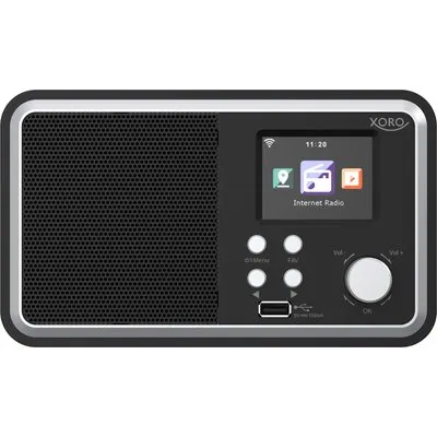 XORO DAB 300 IR Internet Radio DAB+ BT USB UPnP Schwarz (XOR400909)