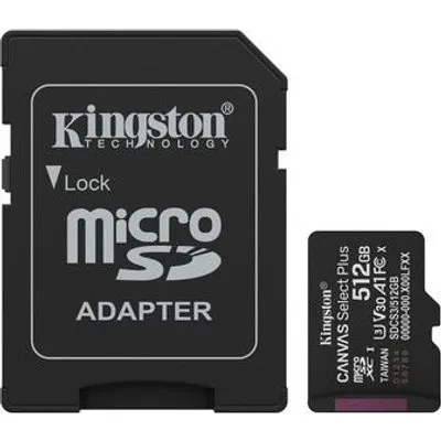 Kingston Canvas Select Plus - Flash-Speicherkarte - 512 GB - microSDXC UHS-I (SDCS3/512GB)