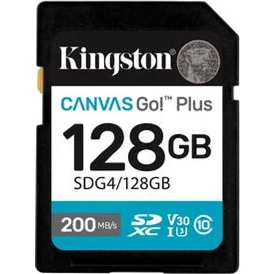 Kingston Canvas Go! Plus - Flash-Speicherkarte - 128 GB - SDXC UHS-I (SDG4/128GB)