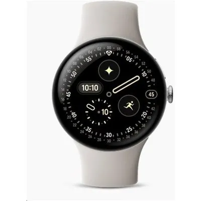 Google Pixel Watch 4 - 45 mm - Aluminium silber poliert (GA09308-EU)