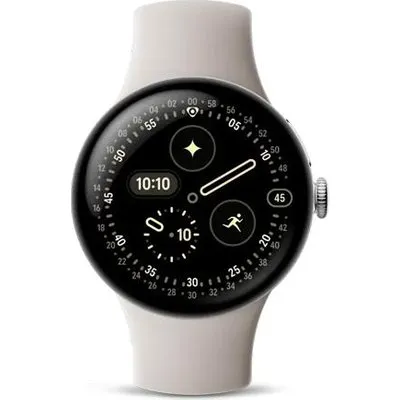Google Pixel Watch 4 - 41 mm - Aluminium silber poliert (GA10829-EU)