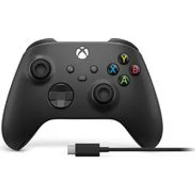 Microsoft Xbox Wireless Controller + USB-C Cable - Game Pad - kabellos - Bluetooth - Carbon Black - für PC, Microsoft Xbox One, Android, Microsoft Xbox Series S, Microsoft Xbox Series X, iOS (EP2-29944)