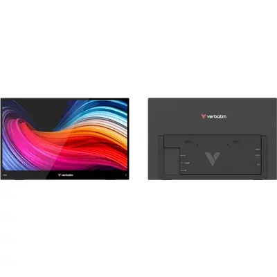 Verbatim PMT-15 Tragbarer Touch-Monitor 39,6 cm (15,6) Full HD 2x USB-C, HDMI Schwarz (32402)