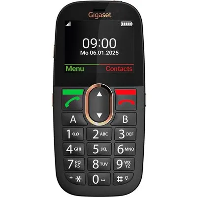 GIGASET GL695 4G LTE - 5,9cm 2,31Zoll - LCD Display - 1400 mAh Lithium-Ionen-Akku - SOS-Notruftaste - Bluetooth Hörgerätekompatibel (S30853-H1234-R101)