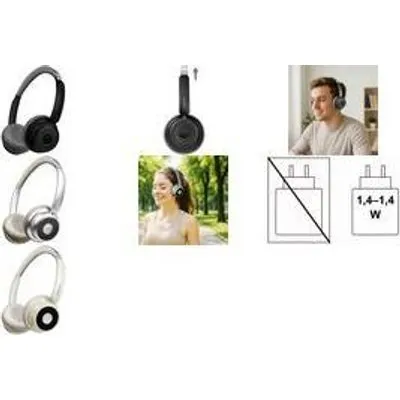 LogiLink BT0072 Over Ear Kopfhörer Bluetooth Schwarz (BT0072)