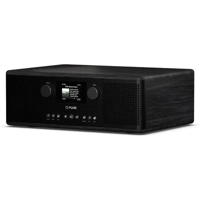 Pure Classic C-D6i Black-Black Ash EU/UK Internet Taschenradio Internet, DAB+, FM AUX, DAB+, USB Schwarz, Esche (254587)