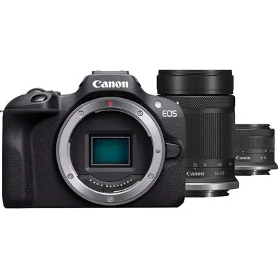 Canon EOS R100 + RF-S 18-45mm F4.5-6.3 IS STM + RF-S 55-200mm F5-7.1 IS STM Kit (6052C023)