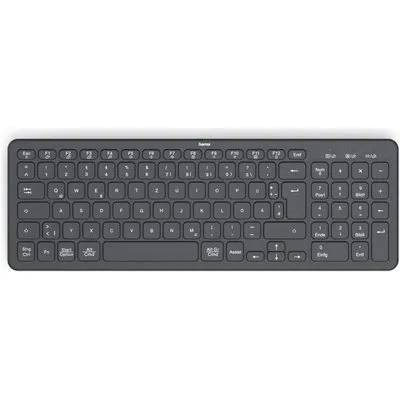 Hama Multi-Device-Tastatur WK-300 kabellos Funk/Bluetooth Schw. QWERTZ (00173057)