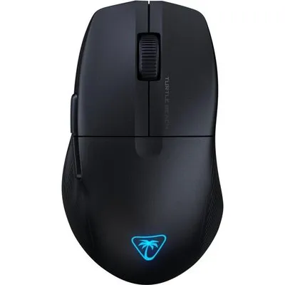 Turtle Beach Pure Air  Ultraleichte - kabellose und ergonomische RGB-Gaming-Maus - optischer Sensor mit 26.000 DPI - 125 Stunden Akkulaufzeit - kabelloses Dualsystem - optische TITAN-Schalter - Bluetooth - RGB-Beleuchtung. Halbtranparent Schwarz (TBM-1102-05)