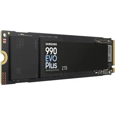 Samsung 990 EVO Plus MZ-V9S2T0 - SSD - verschlüsselt - 2TB - intern - M.2 2280 - PCIe 5,0 x2 (NVMe) - 256-Bit-AES - TCG Opal Encryption 2,0 (MZ-V9S2T0BW)