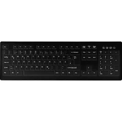Active Key MedicalKey AK-C8100 Sanitizable - Tastatur - USB - Deutsch - Tastenschalter: Scissor-Key - Schwarz (AK-C8100F-U1-B/GE)