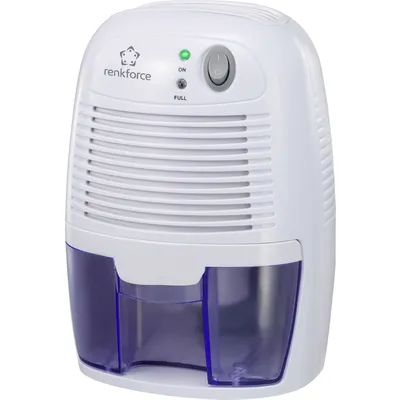 Renkforce HD-68W Luftentfeuchter 20 m² 0.011 l/h Weiß, Blau (HD-68W)