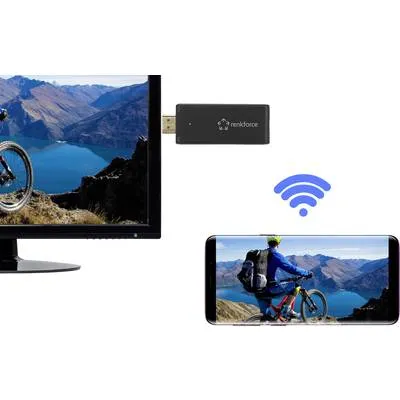 Renkforce renkCast 3 - Full HD - 1920 x 1080 Pixel - 1080p - H.264,H.265 - HDMI - Wi-Fi 5 (802.11ac) (RF-3386052)