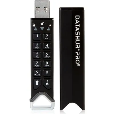 iStorage datAshur Pro2 - USB-Flash-Laufwerk - verschlüsselt - 128 GB - USB 3.2 Gen 1 - FIPS 140-2 Level 3
