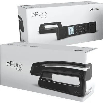 ALCATEL ePure Iconic Festnetztelefon DECT - Schwarz (ATL1428155)