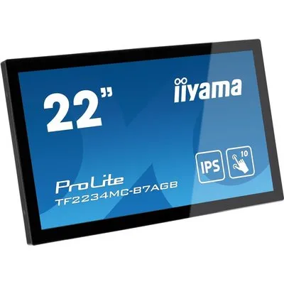 iiyama ProLite TF2234MC-B7AGB - LED-Monitor - 55.9 cm (22) (21.5 sichtbar) - offener Rahmen - Touchscreen - 1920 x 1080 Full HD (1080p) @ 60 Hz - IPS - 350 cd/m² - 1000:1 - 8 ms - HDMI, VGA, DisplayPort - Schwarz