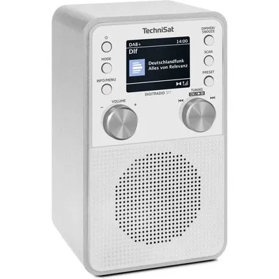 Technisat Design-Radio, Synthesizer-Tuner (PLL), RDS, 20 Senderspeicher, Empfang DAB, DAB+, UKW, 2,4 (0001/3999)
