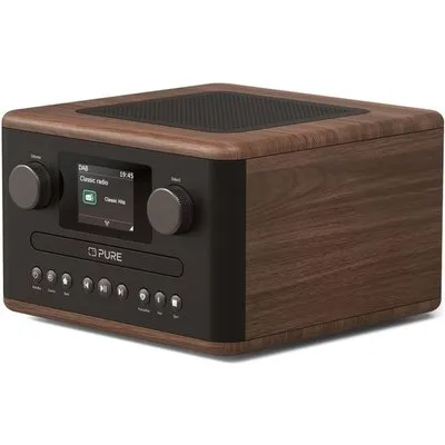 Pure Acoustics Classic C-D4 DAB+ FM Internet Digitalradio Coffee Brown/Walnut