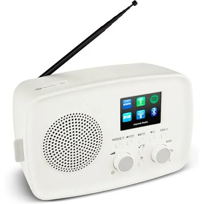 Medion LIFE Internetradio IRE-1 weiß DAB+ FM Internet 5 W RMS WLAN Bluetooth 5.2