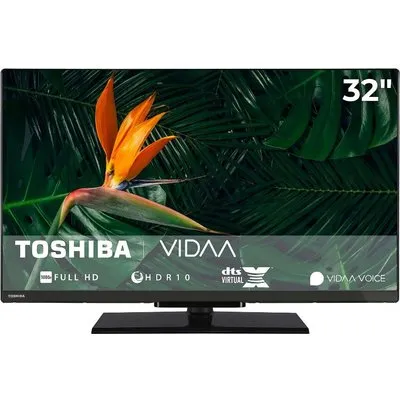 Toshiba 32LV3F63DA 32 Full HD Smart-TV VIDAA Direct LED HDR Schwarz 80 cm
