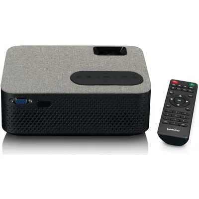 Lenco LPJ-700BKGY Beamer Standard Throw-Projektor LED 1080p (1920x1080) Schwarz (LPJ-700BKGY)