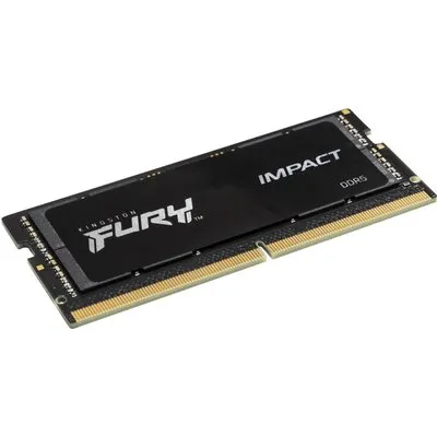 Kingston FURY Impact - DDR5 - Kit - 16 GB: 2 x 8 GB - SO DIMM 262-PIN - 4800 MHz / PC5-38400 - CL38 - 1.1 V - ungepuffert - on-die ECC (KF548S38IBK2-16)