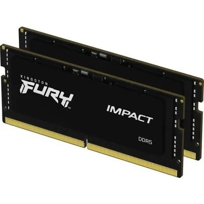 Kingston FURY Impact - DDR5 - Kit - 64 GB: 2 x 32 GB - SO DIMM 262-PIN - 4800 MHz / PC5-38400 - CL38 - 1.1 V - ungepuffert - on-die ECC