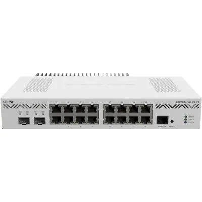 MikroTik Cloud Core Router CCR2004-16G-2S+PC - Router - 16-Port-Switch - 10 GigE - an Rack montierbar (CCR2004-16G-2S+PC)