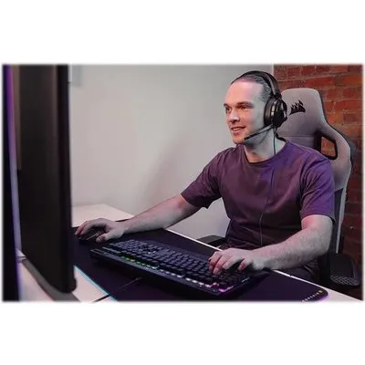 CORSAIR Gaming HS55 STEREO - Headset - ohrumschließend - kabelgebunden - 3,5 mm Stecker - Kohle