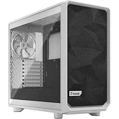 Fractal Design Meshify 2 Lite - Tower - Erweitertes ATX - Seitenteil mit Fenster (gehärtetes Glas) - keine Spannungsversorgung (ATX) - White TG Clear Tint - USB/Audio (FD-C-MEL2A-04)