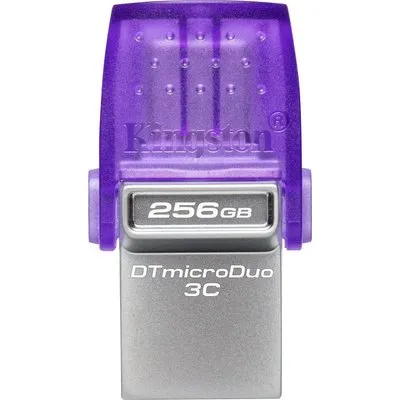 Kingston DataTraveler microDuo 3C - USB-Flash-Laufwerk - 256GB - USB 3,2 Gen 1 / USB-C (DTDUO3CG3/256GB)