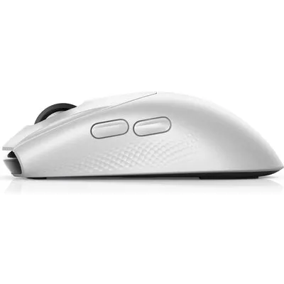 Dell Alienware Tri-Mode Gaming Mouse AW720M - Maus - optisch - 8 Tasten - kabelgebunden, kabellos - USB, 2,4 GHz, Bluetooth 5,1 - Lunar Light (AW720M-W-DEAM)