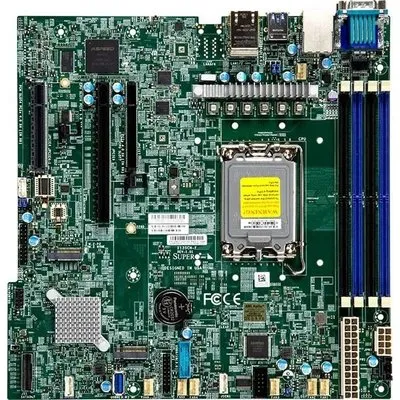 Super Micro SUPERMICRO X13SCH-F - Motherboard - micro ATX - Intel Xeon E-2400 - LGA1700-Sockel - C266 Chipsatz - USB 3,2 Gen 1 - 2 x Gigabit LAN - Onboard-Grafik (MBD-X13SCH-F-O)
