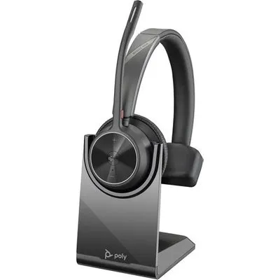 HP Inc. Poly Voyager 4310 - Headset - On-Ear - Bluetooth - kabellos, kabelgebunden - USB-A - Schwarz - Zertifiziert für Microsoft Teams (77Y91AA)