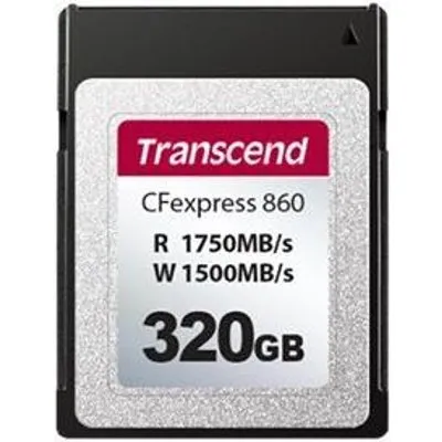 Transcend CFexpress 860 - 320 GB - CFexpress - 1750 MB/s - 1500 MB/s - Schwarz (TS320GCFE860)