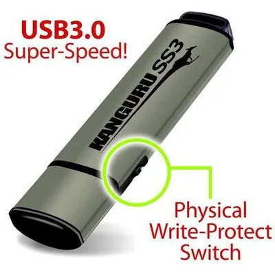 Kanguru 32GB SS3 USB3.0 USB-Stick USB Typ-A 3.2 Gen 1 (3.1 Gen 1) Aluminium (KF3WP-32G)